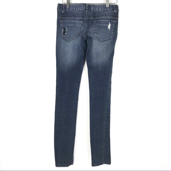 Guess Distressed Skinny Jeans Size 24 Women Blue - Picture 4 of 8